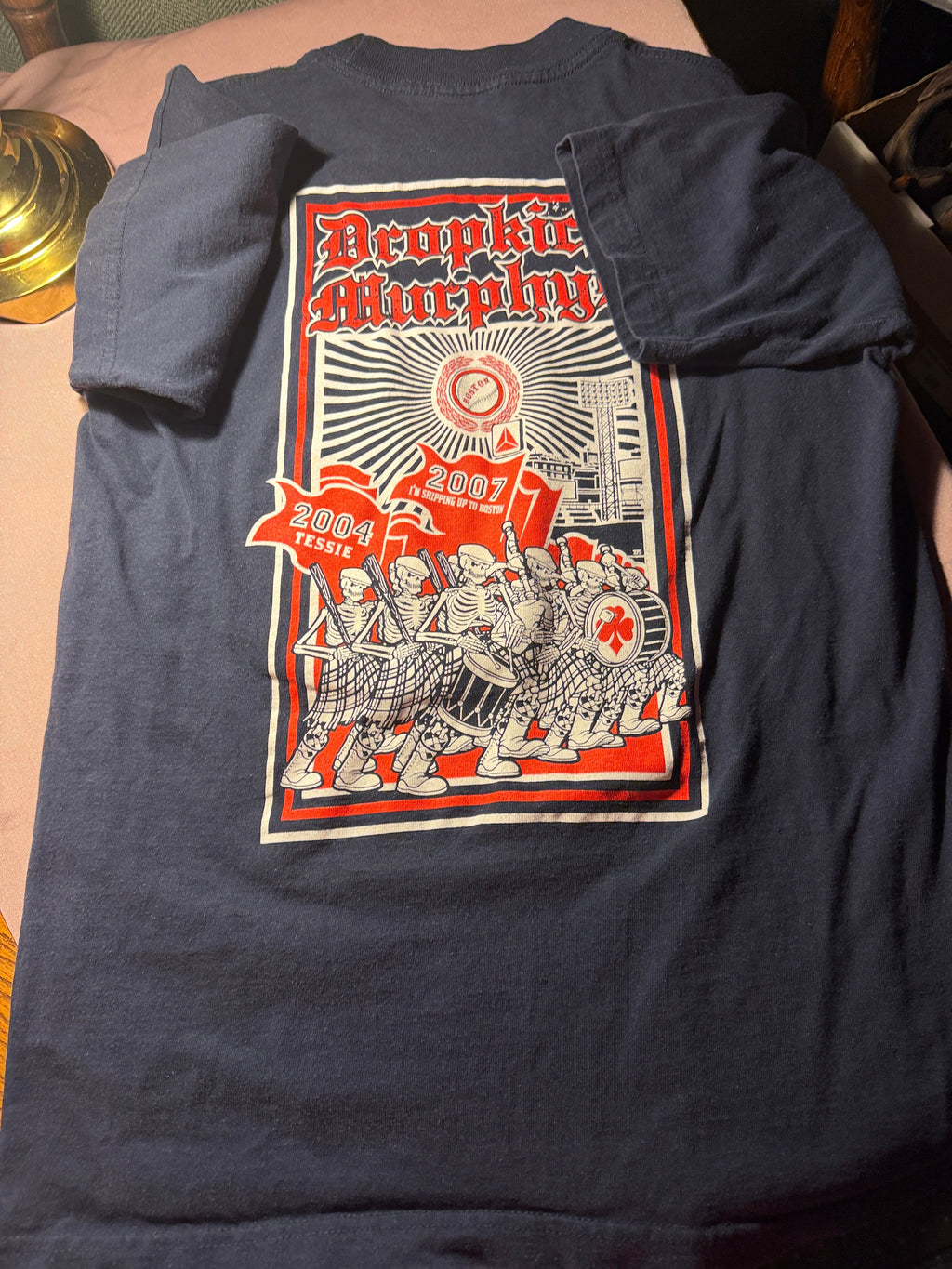 Dropkick Murphys Vintage Band Tee – Navy Bayside Medium