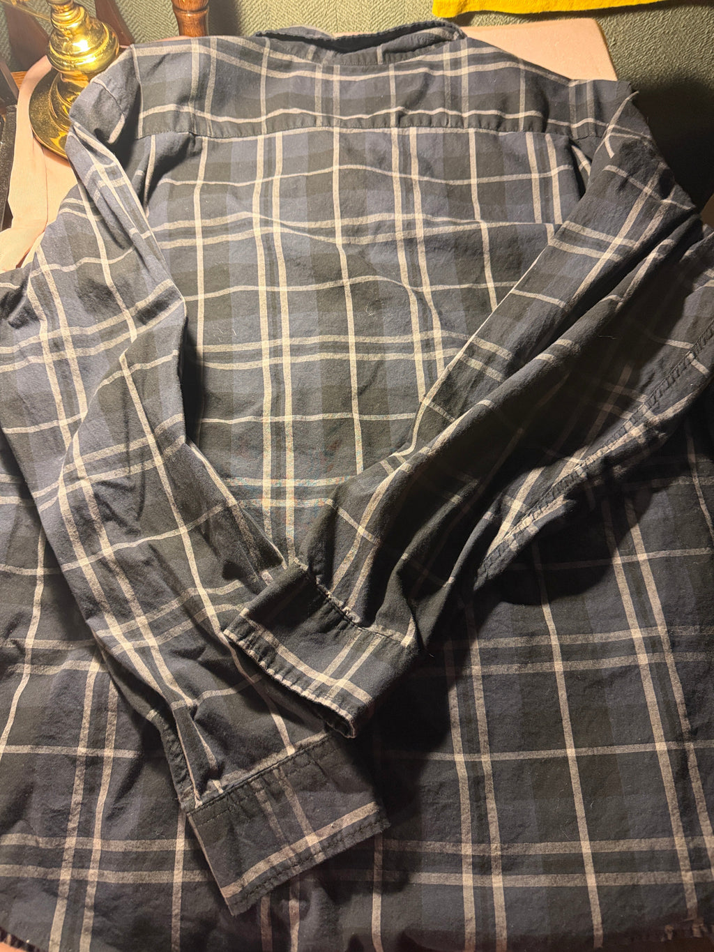 Old Navy Everyday Shirt – Men's XL Plaid Long Sleeve Button-Down