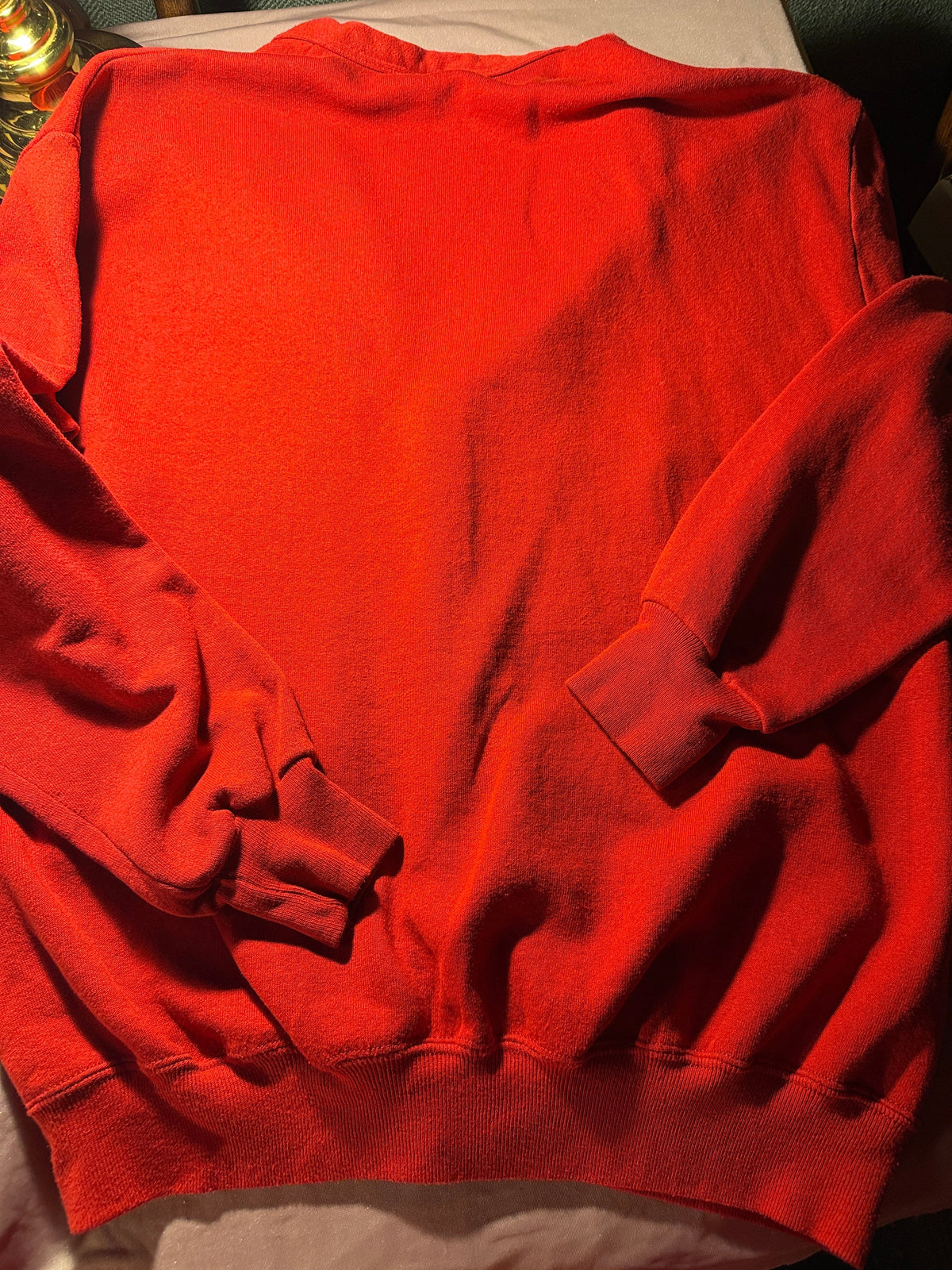 Vintage Sunbelt Sportswear Red Button-Up Cardigan Sweatshirt — One Size