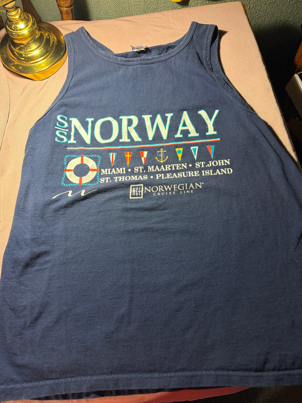 SS Norway Norwegian Cruise Line Vintage Tank Top