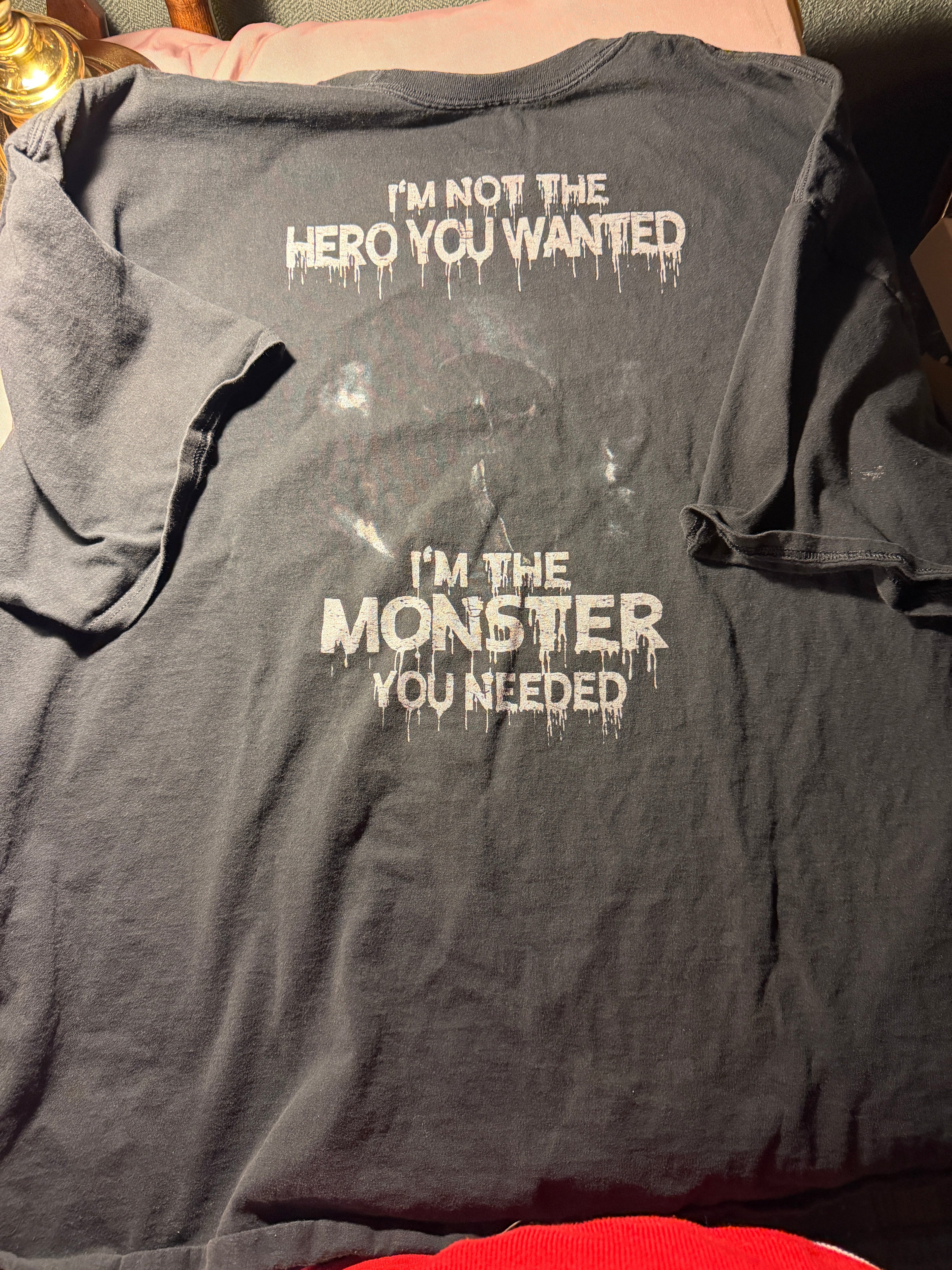 "I'm Not the Hero You Wanted" Graphic T-Shirt – Size 3XL