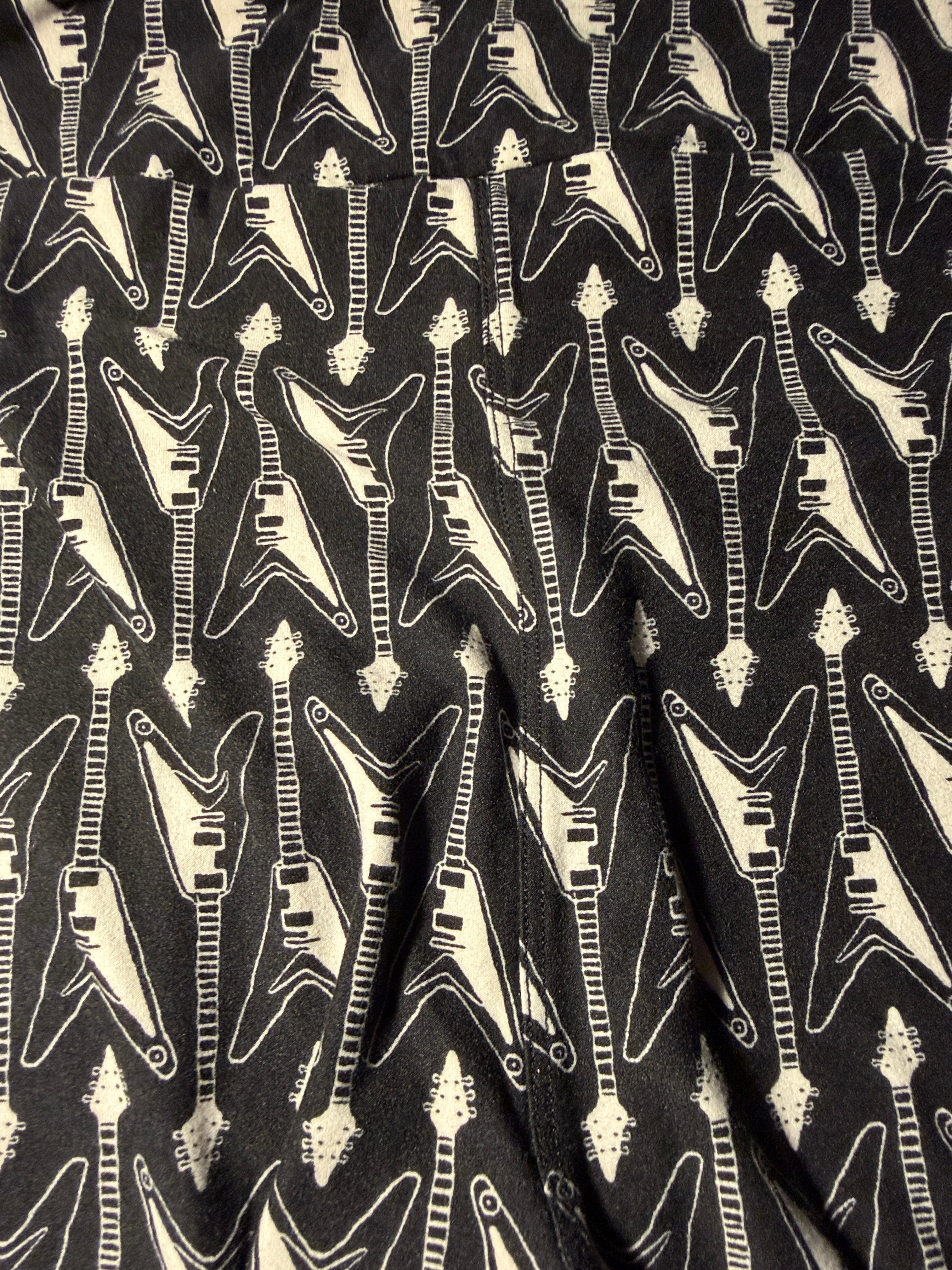 LuLaRoe Electric Guitar Print Leggings TC2