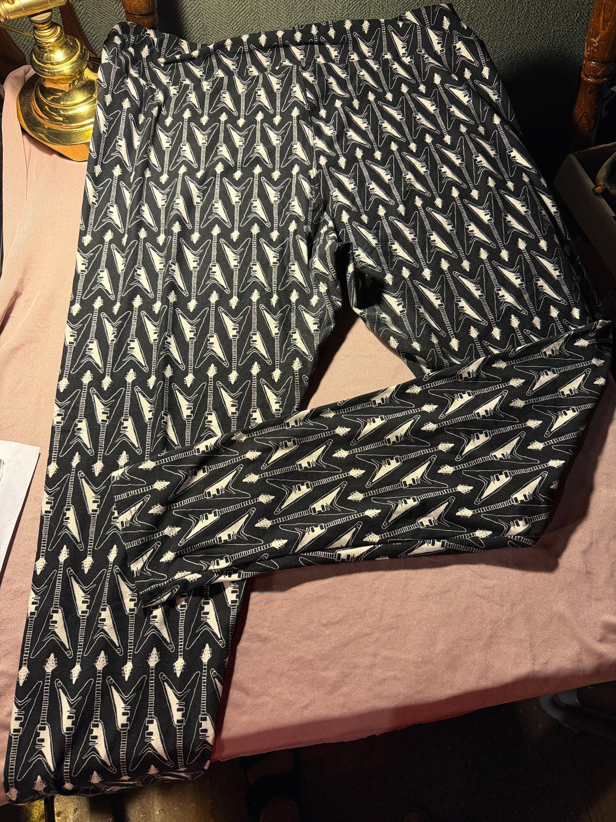 LuLaRoe Electric Guitar Print Leggings TC2