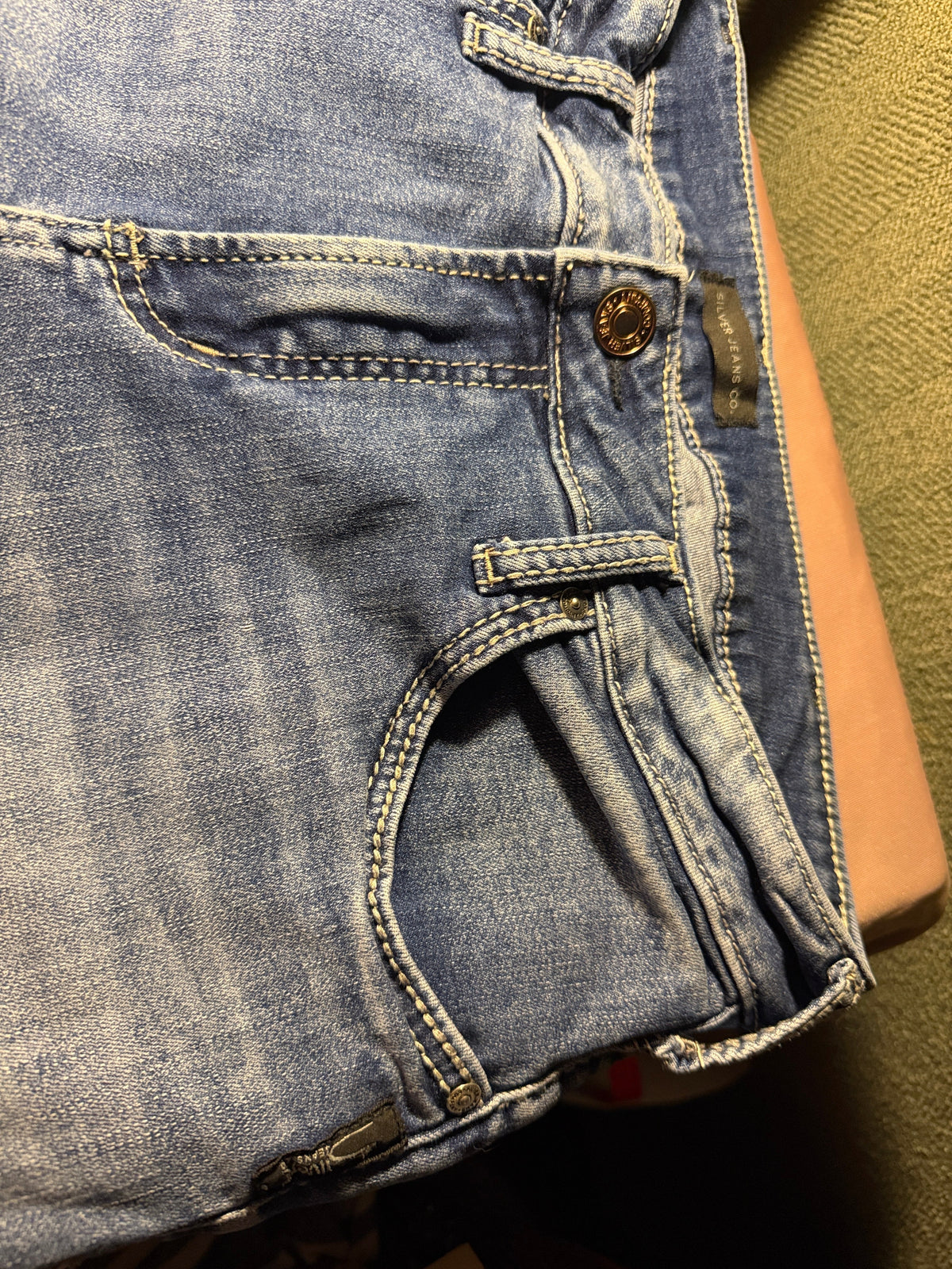 Silver Jeans Co. Distressed Bootcut Jeans