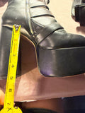 Lamoda Black Platform Buckle Boots