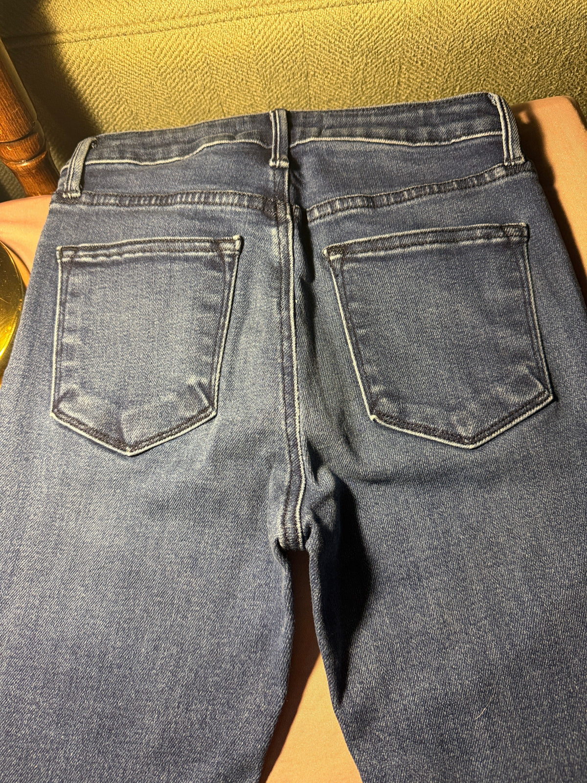 Just Black Denim Flare Jeans – Size 26, Raw Hem