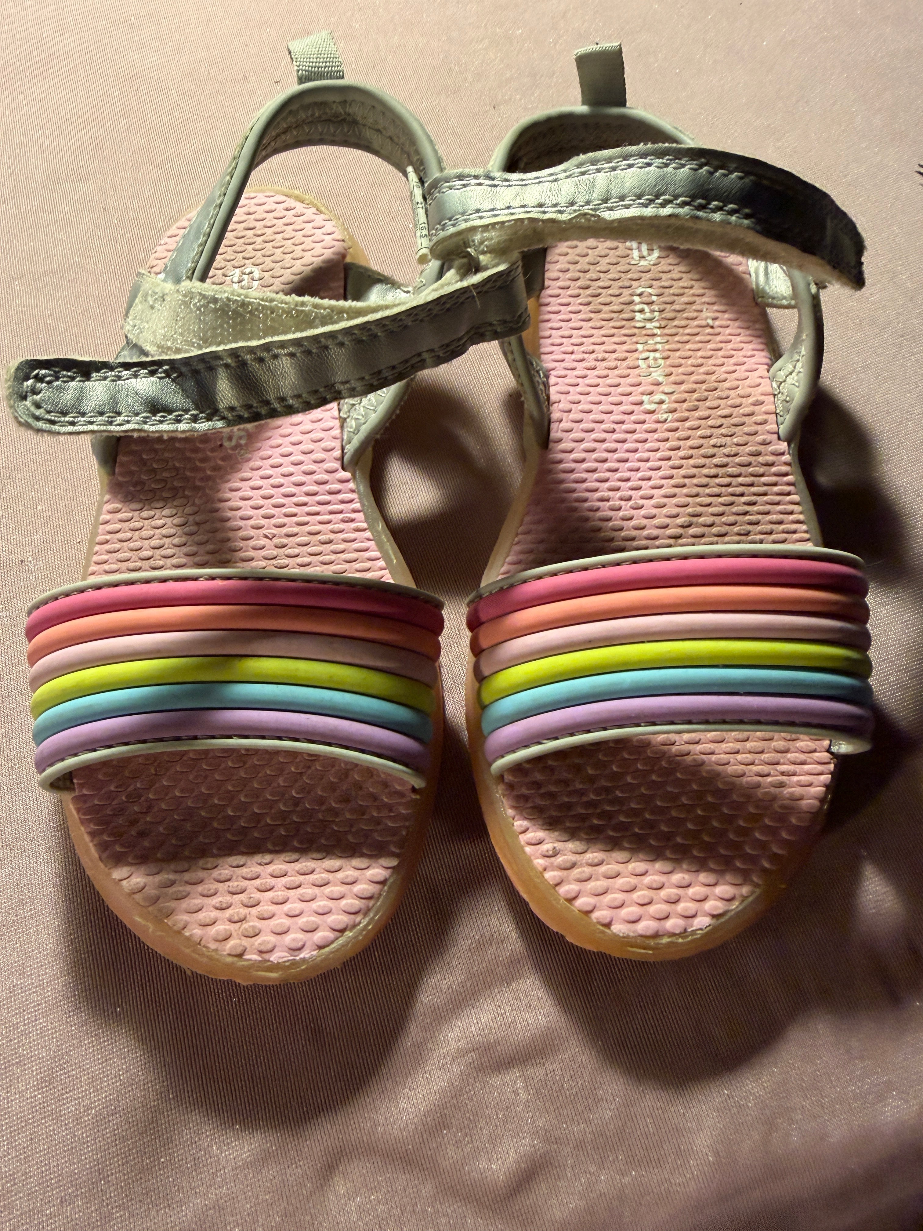 Carter's Rainbow Stripe Girls' Sandals