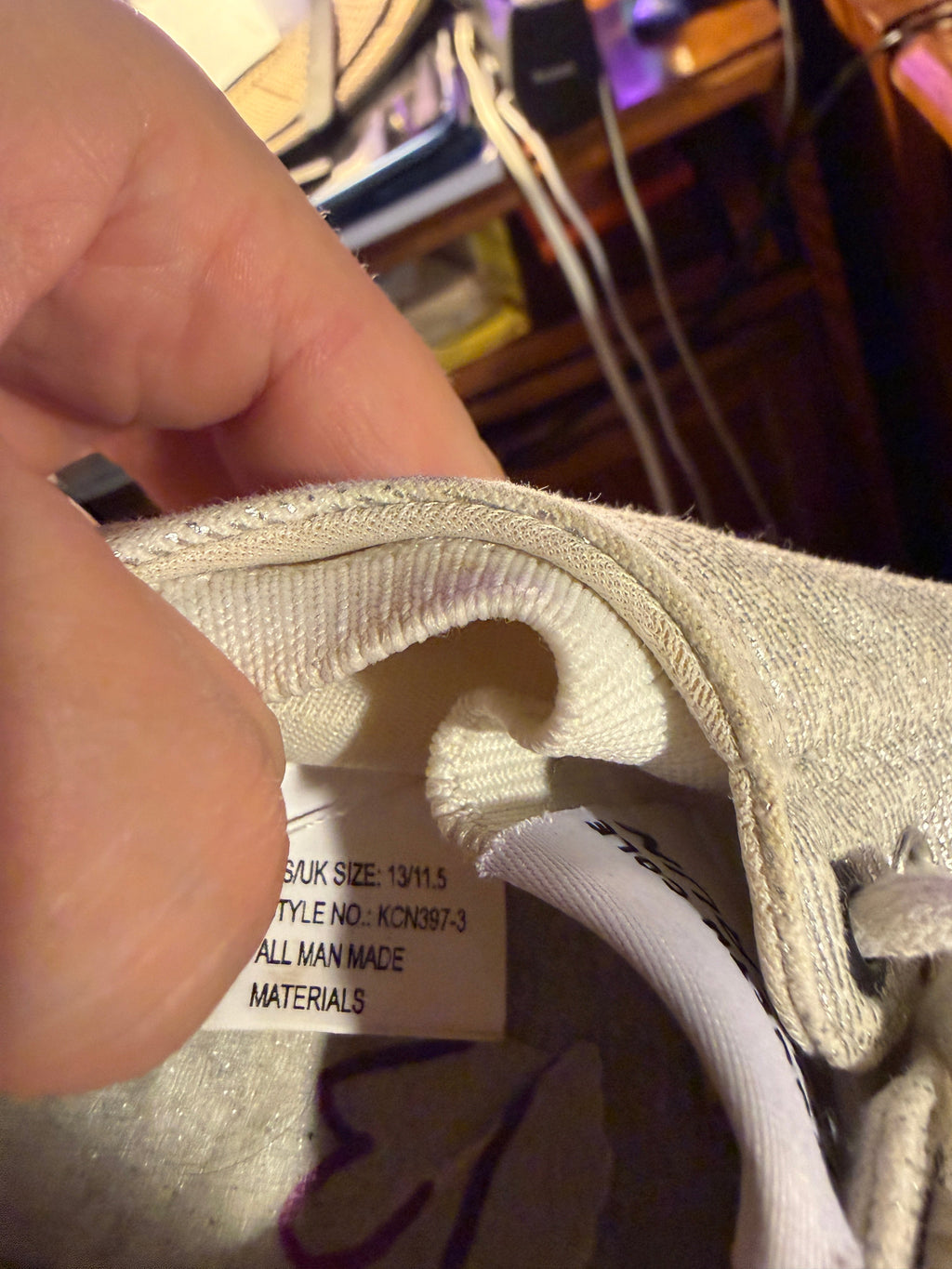 Kenneth Cole Reaction Girls' Glitter Canvas Sneakers