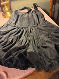 Wild Fable Black Tiered Ruffle Romper – Size L