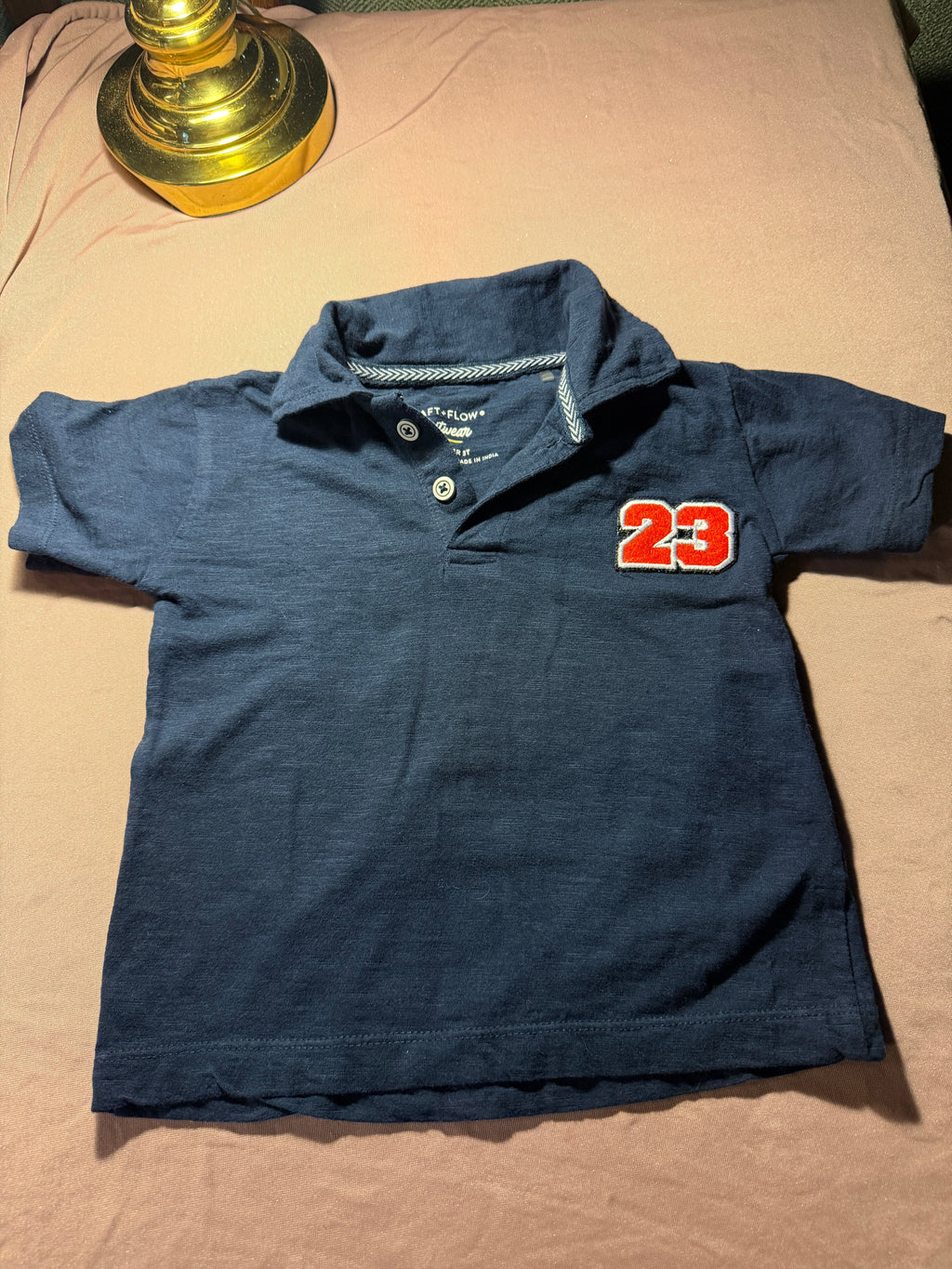 Boys' Navy #23 Polo Shirt – Toddler 3T