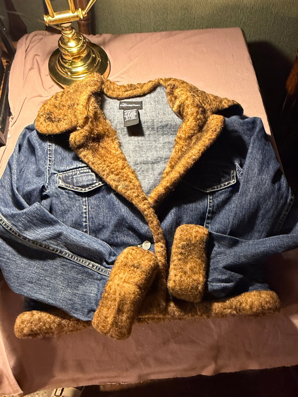 No Boundaries Denim & Sherpa Jacket – Juniors S