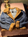 No Boundaries Denim & Sherpa Jacket – Juniors S