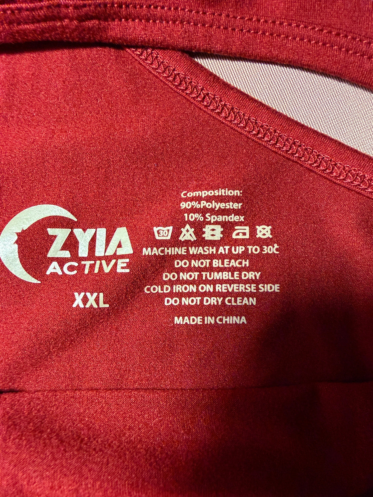 Zyia Active Racerback Tank Top – Red (XXL)