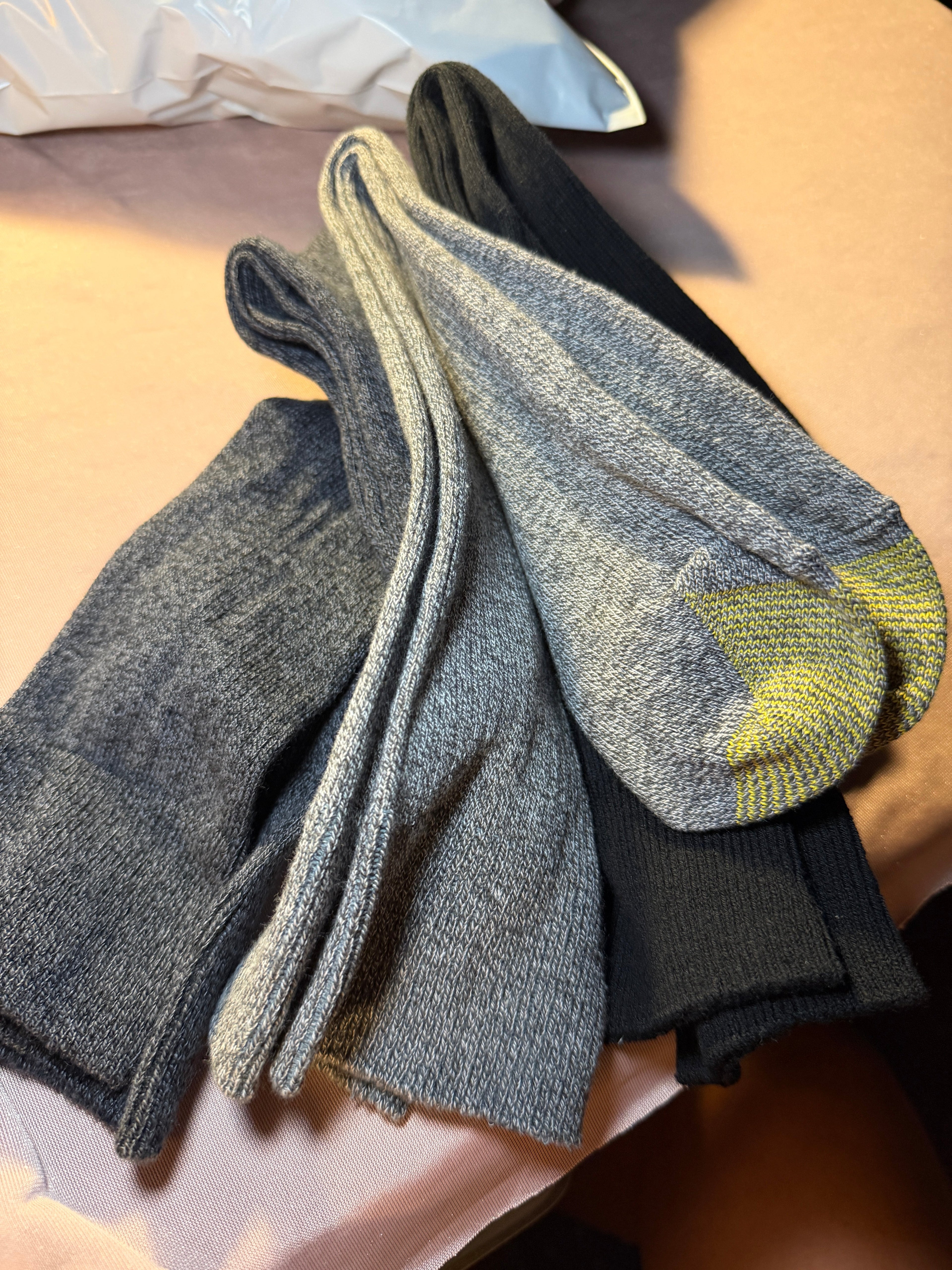 Preloved Athletic Crew Socks Bundle – 3 Pairs, Size Large