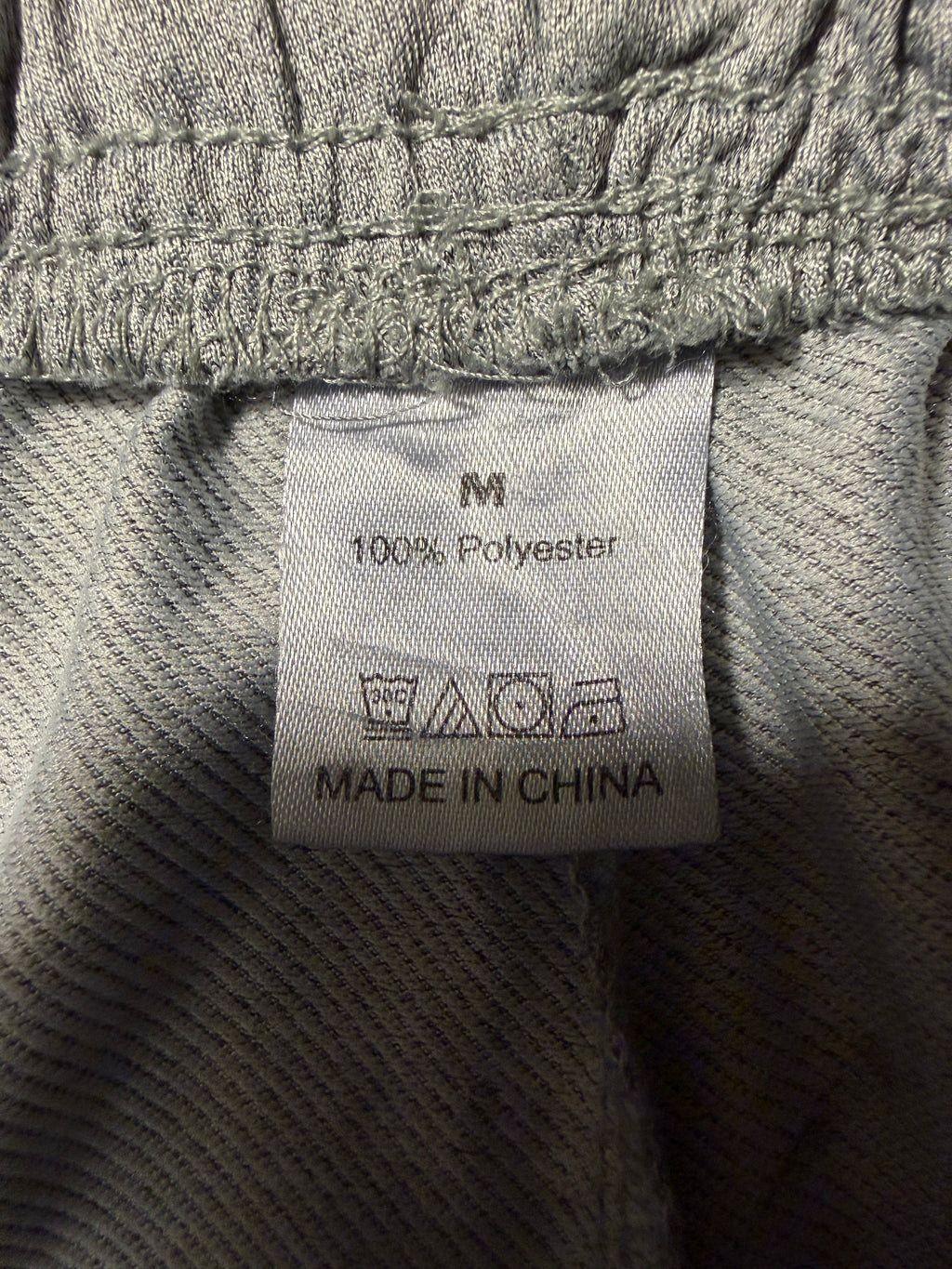 Preloved Grey Athletic Shorts – Size Medium, 100% Polyester