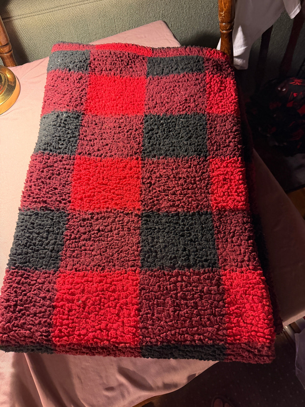 Red & Black Buffalo Plaid Throw Blanket