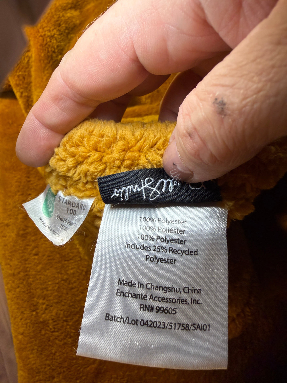 Dwell Studio Mustard Yellow Plush Throw Blanket
