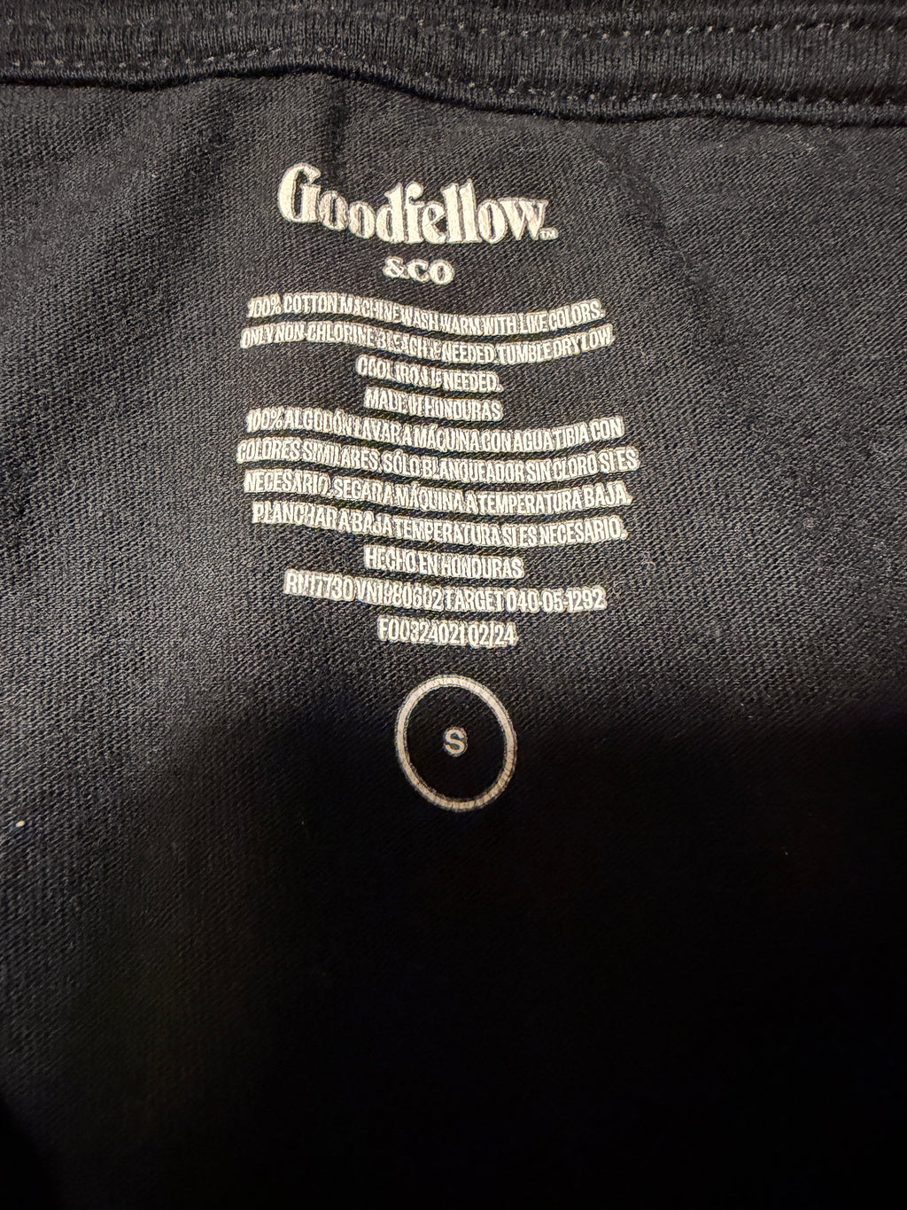 Goodfellow & Co Black V-Neck T-Shirt – Size Small
