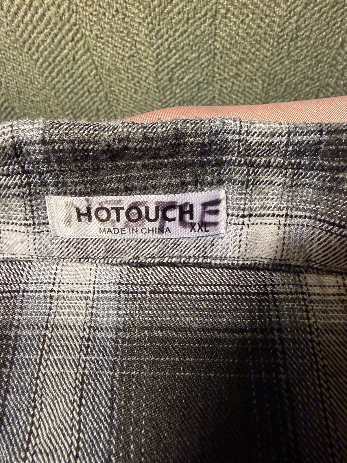 Hotouch Plaid Flannel Shirt Dress with Pockets
