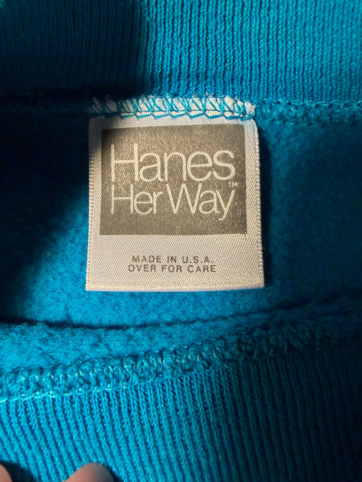 Hanes Her Way Teal Mock Neck Sweatshirt