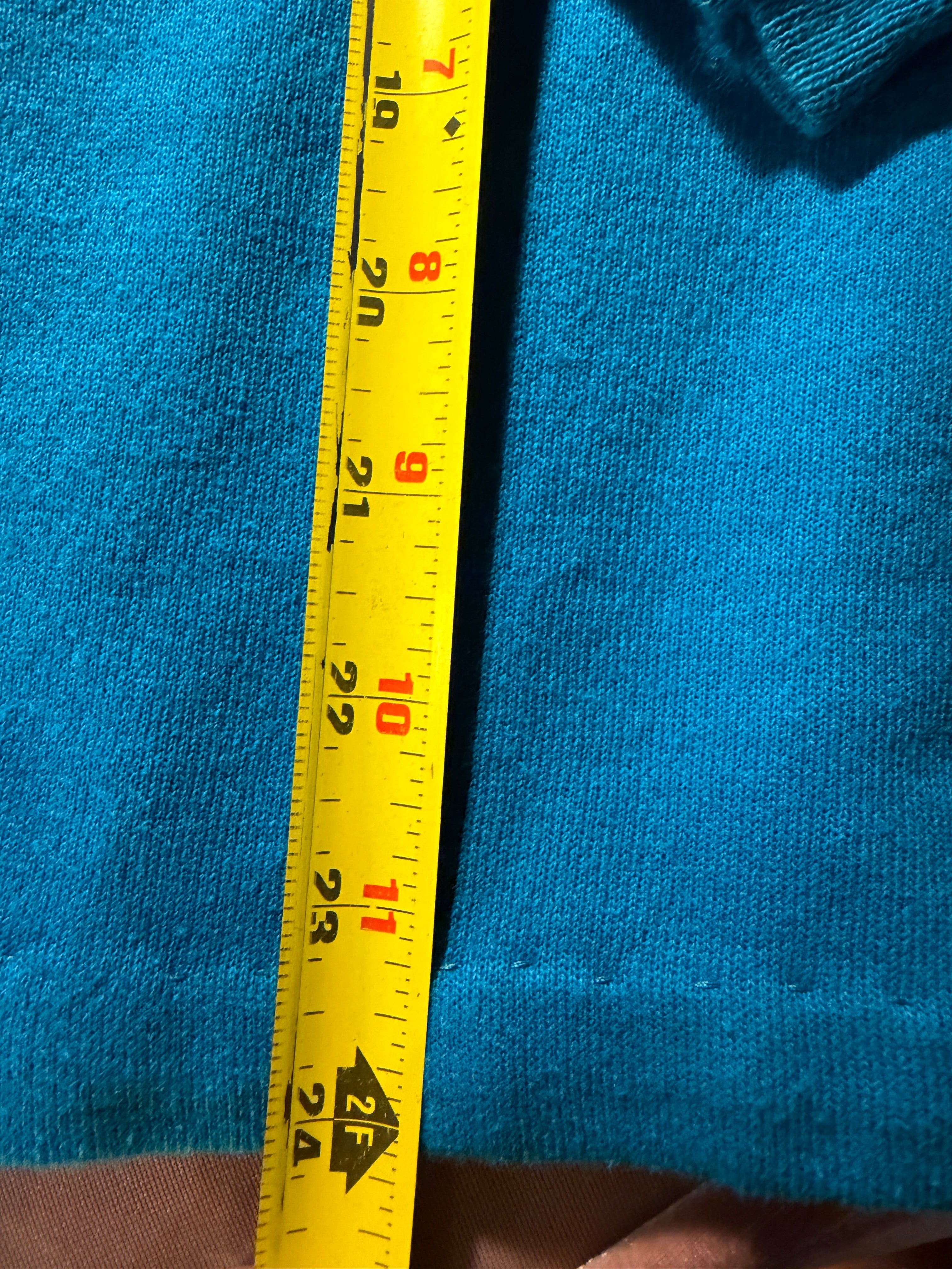 Hanes Her Way Teal Mock Neck Sweatshirt