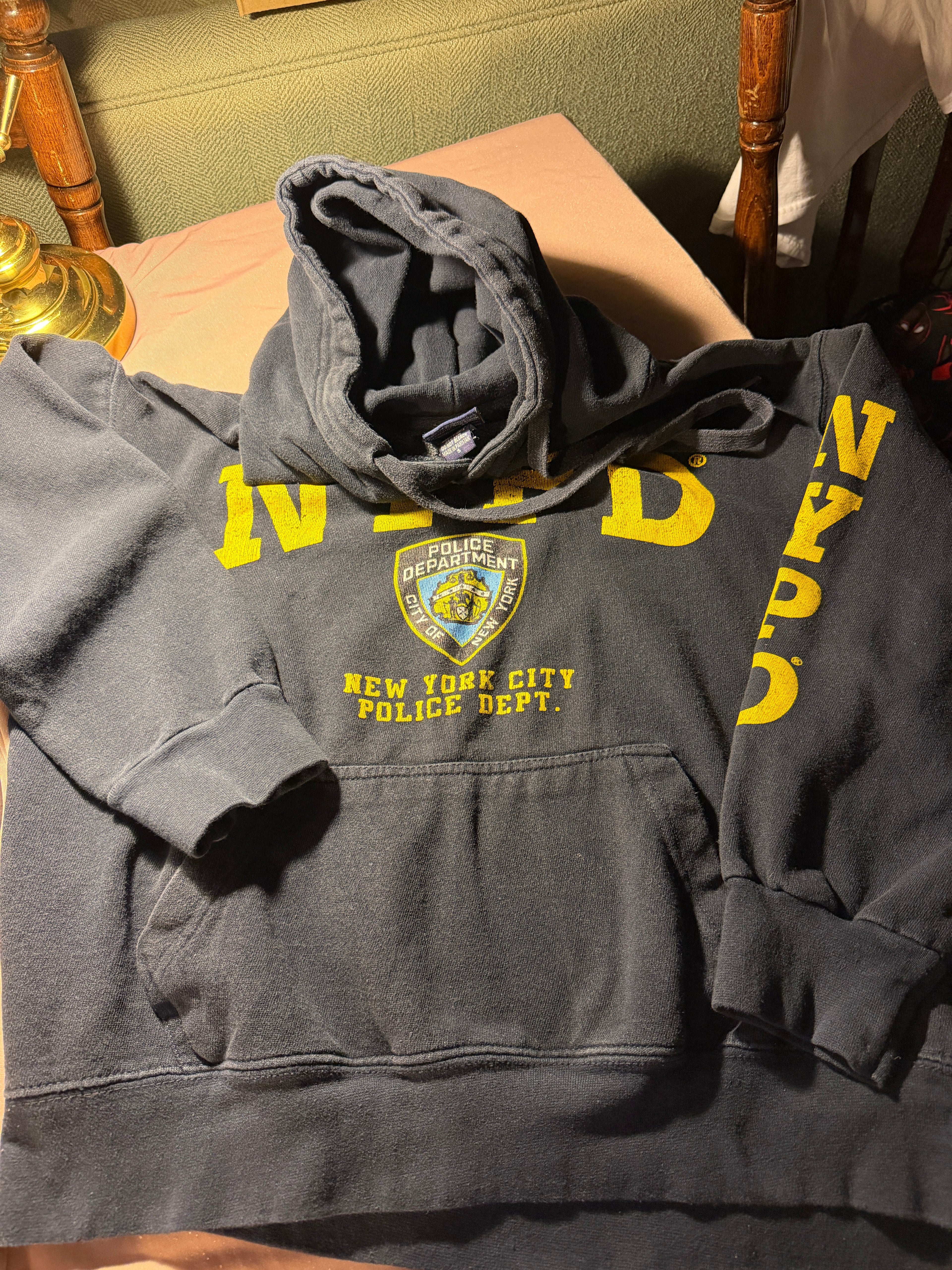 NYPD Officially Licensed Hoodie – Navy Blue Graphic Sweatshirt