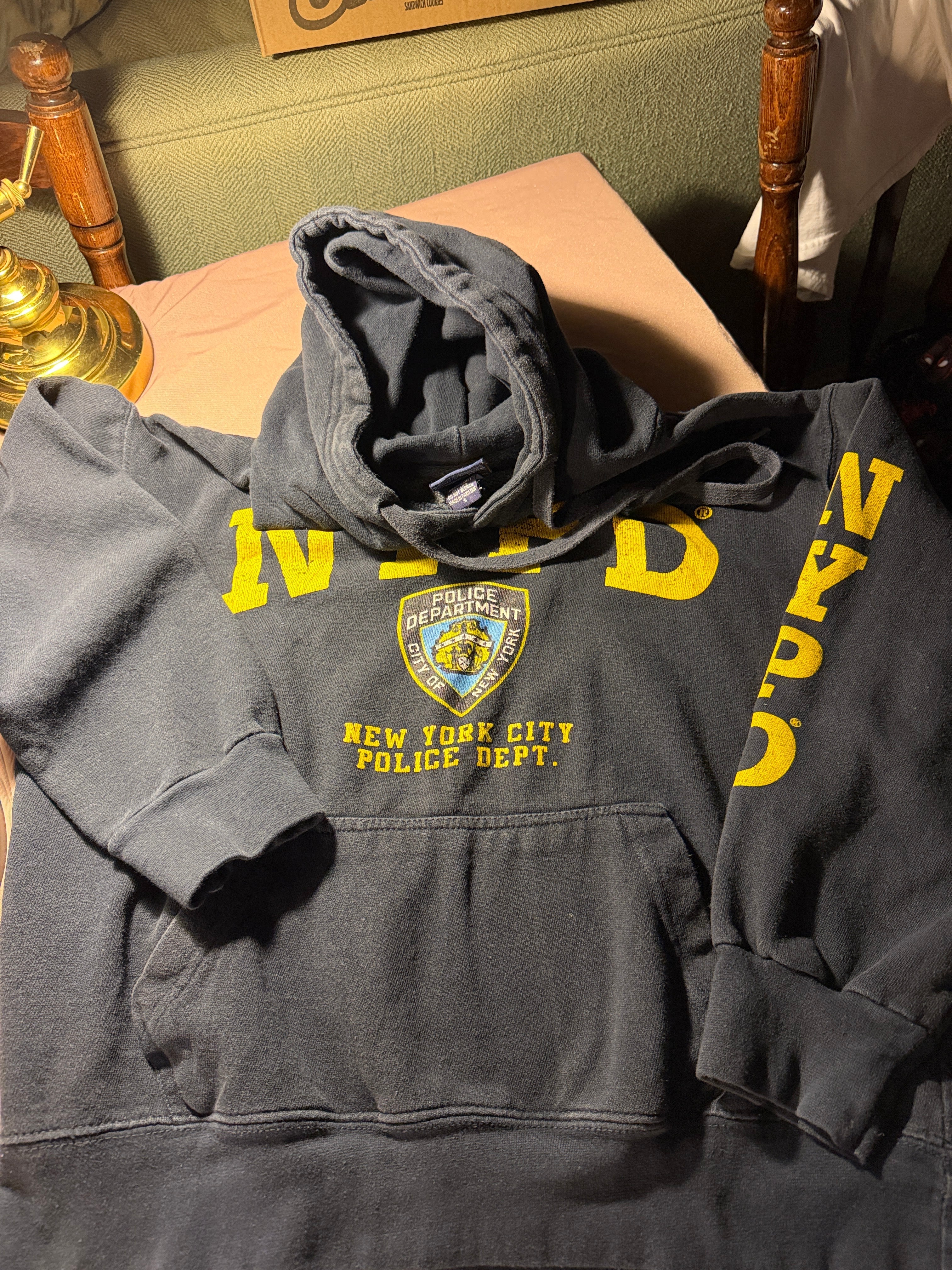 NYPD Officially Licensed Hoodie – Navy Blue Graphic Sweatshirt