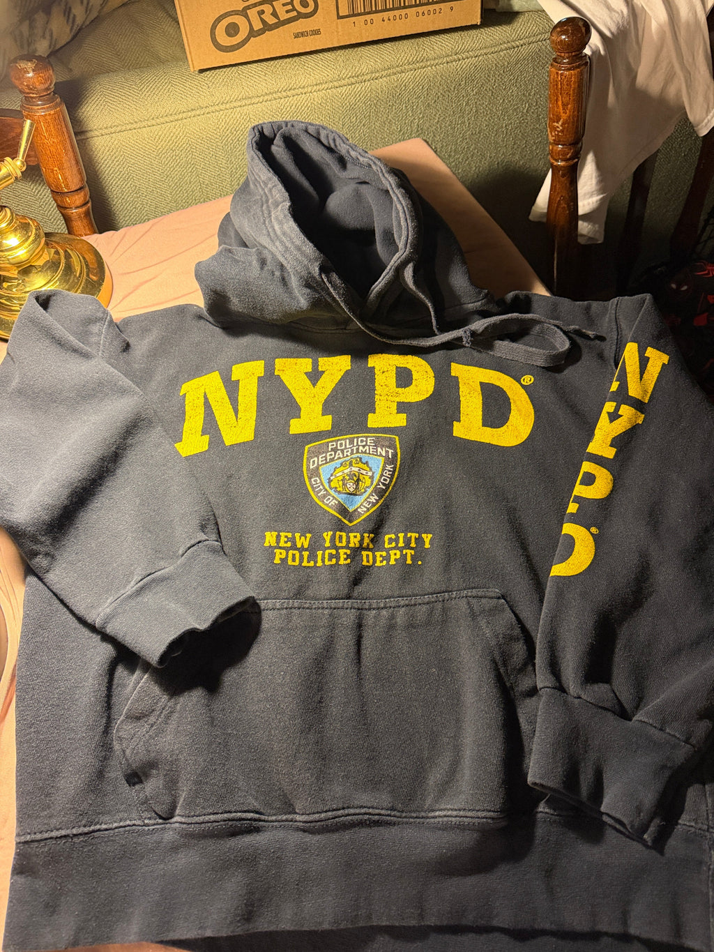 NYPD Officially Licensed Hoodie – Navy Blue Graphic Sweatshirt