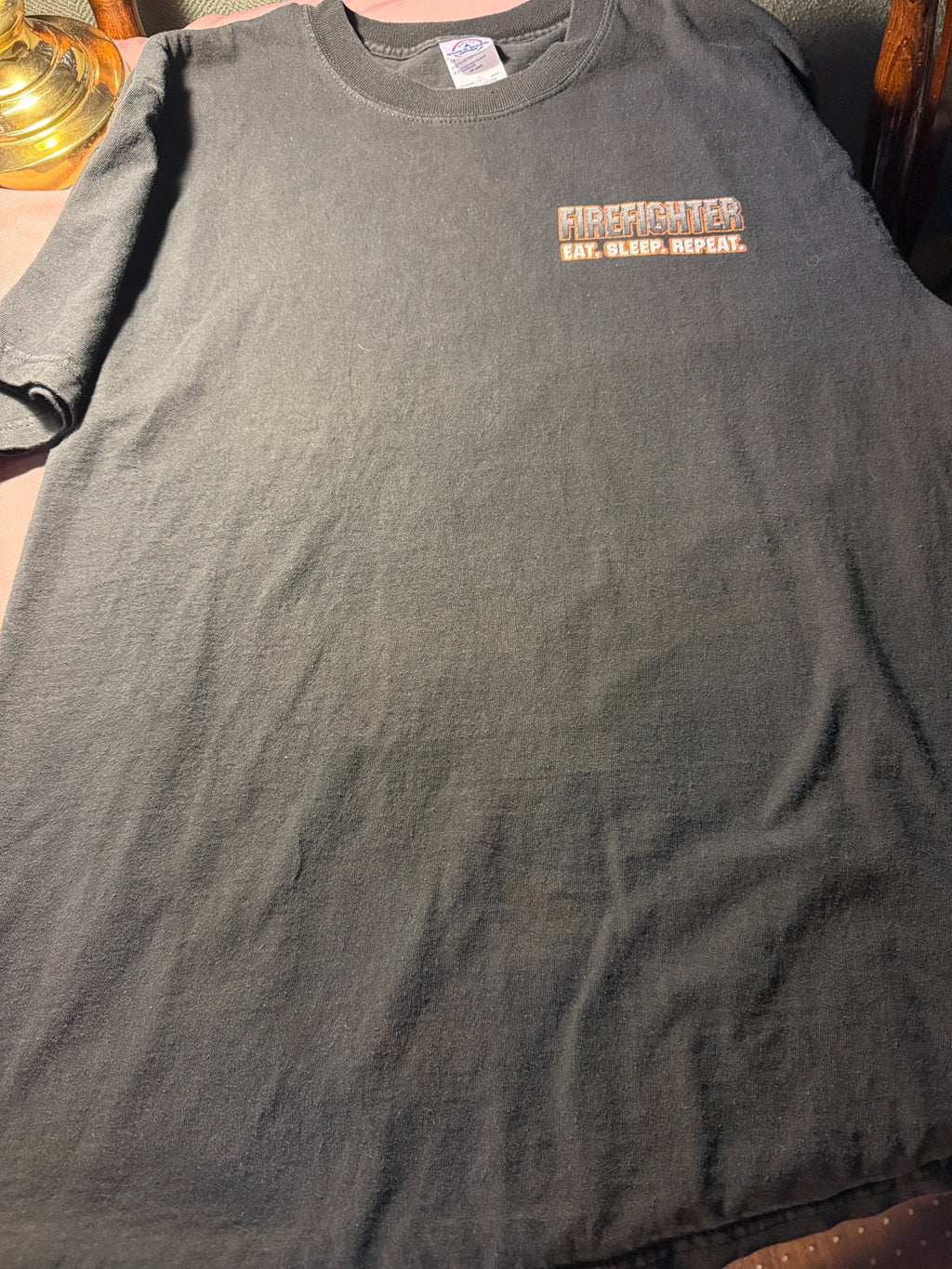 Firefighter Rescue Eat. Sleep. Repeat. Graphic Tee