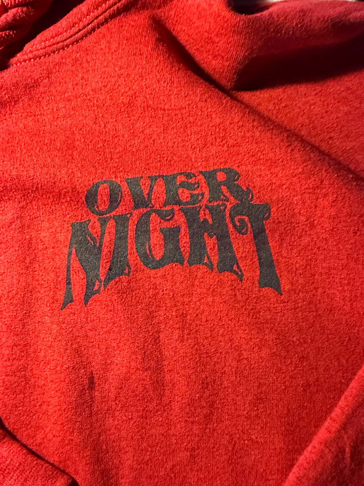 Overnight Red Graphic Hoodie – Send N Society (Large)