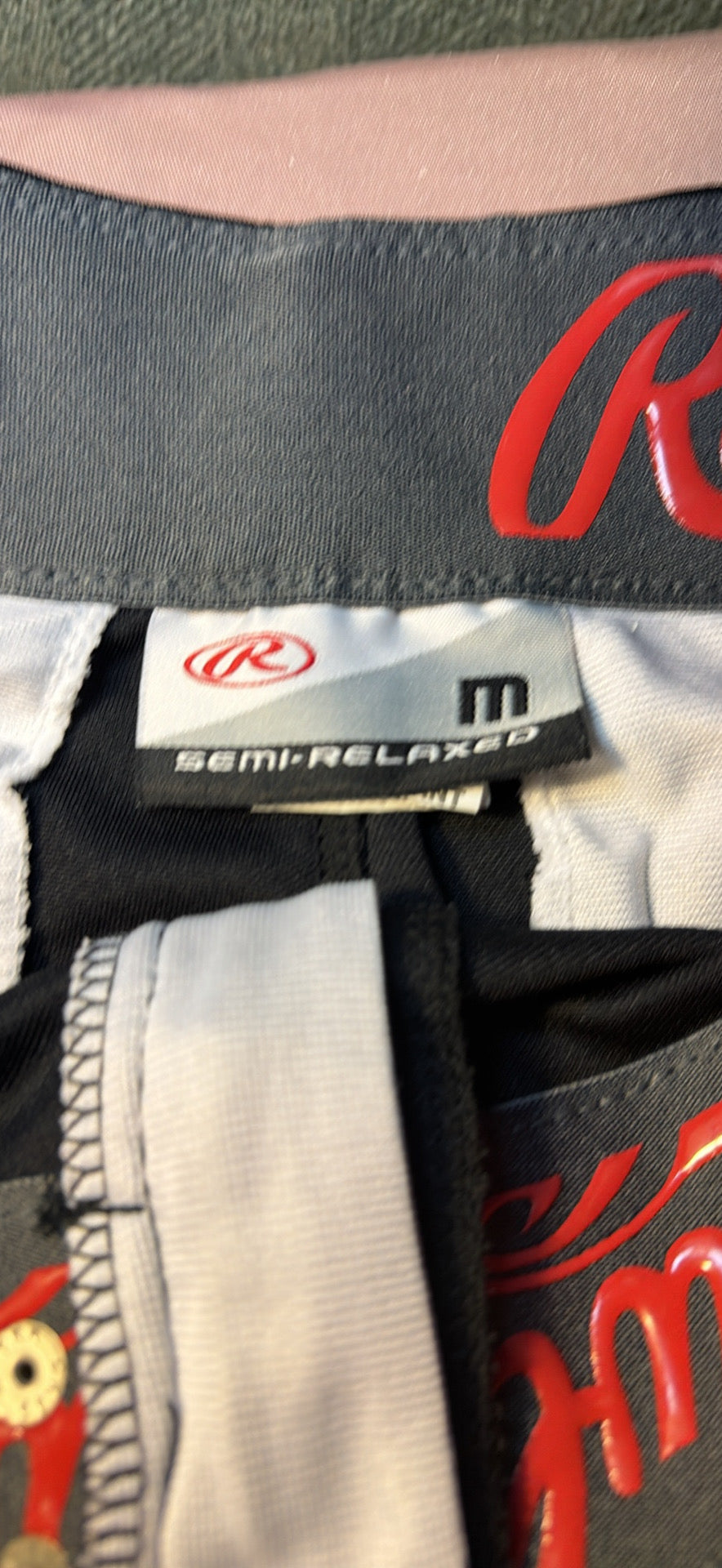 Rawlings Semi-Relaxed Baseball Pants – Black (Size M)