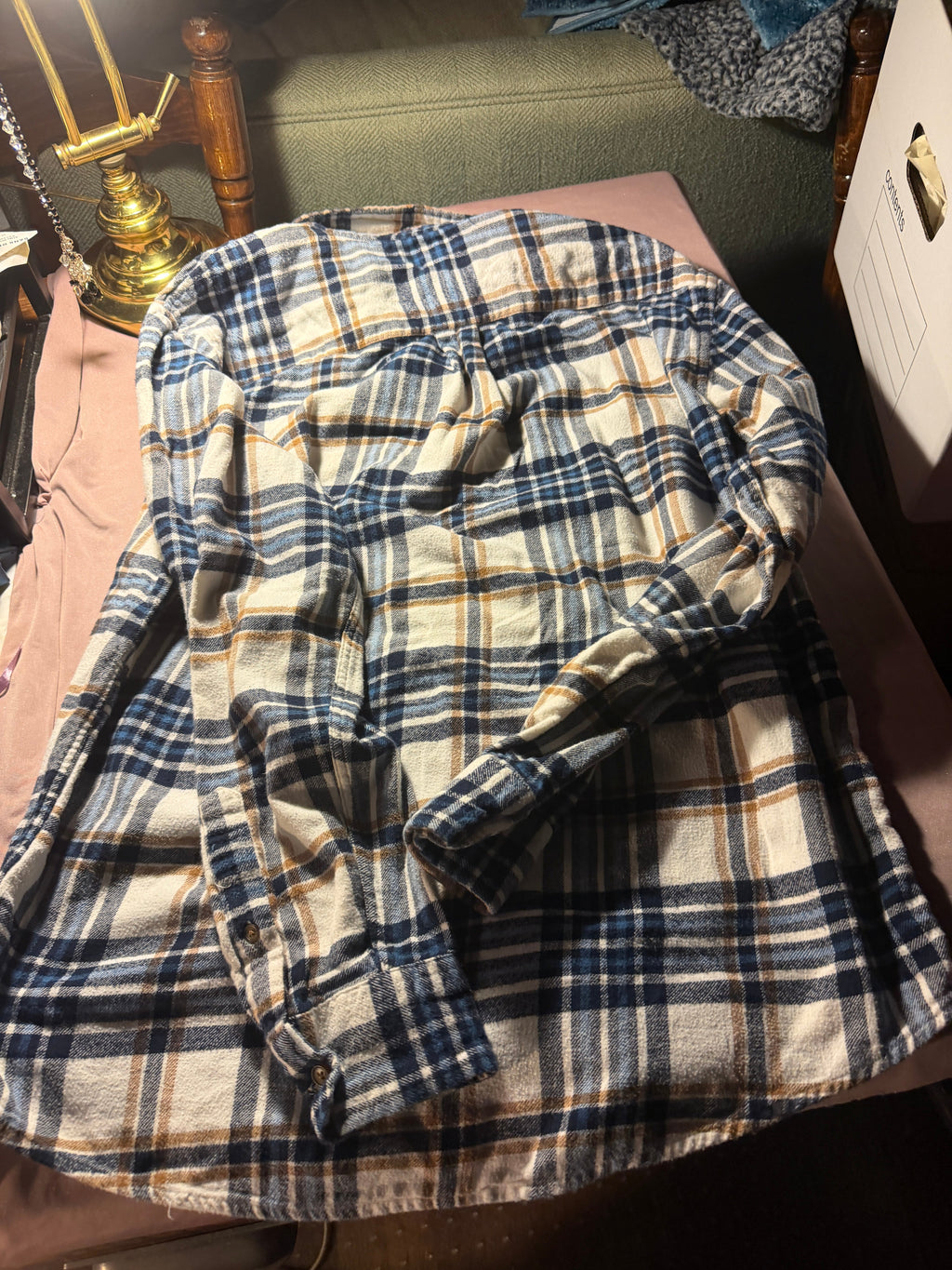 Croft & Barrow Plaid Flannel Shirt – Size M