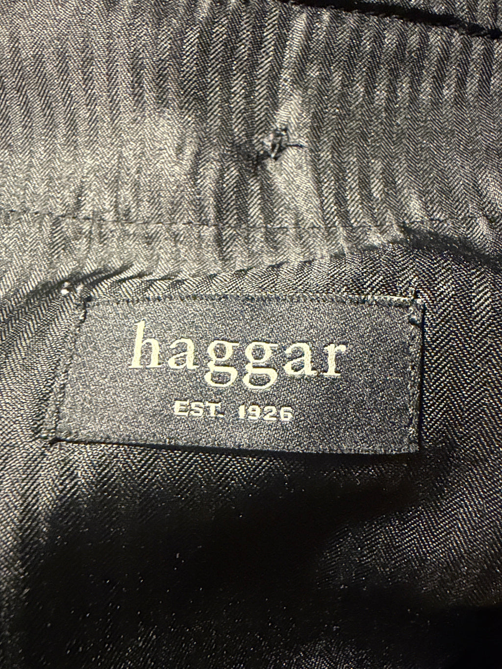 Haggar Pleated Dress Pants – Charcoal Herringbone