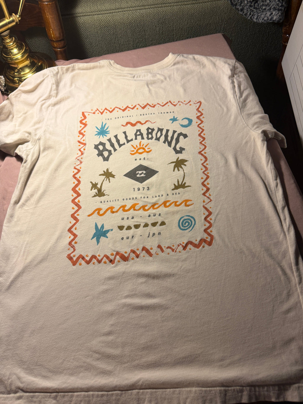 Billabong Est. 1973 Graphic Tee – Cream