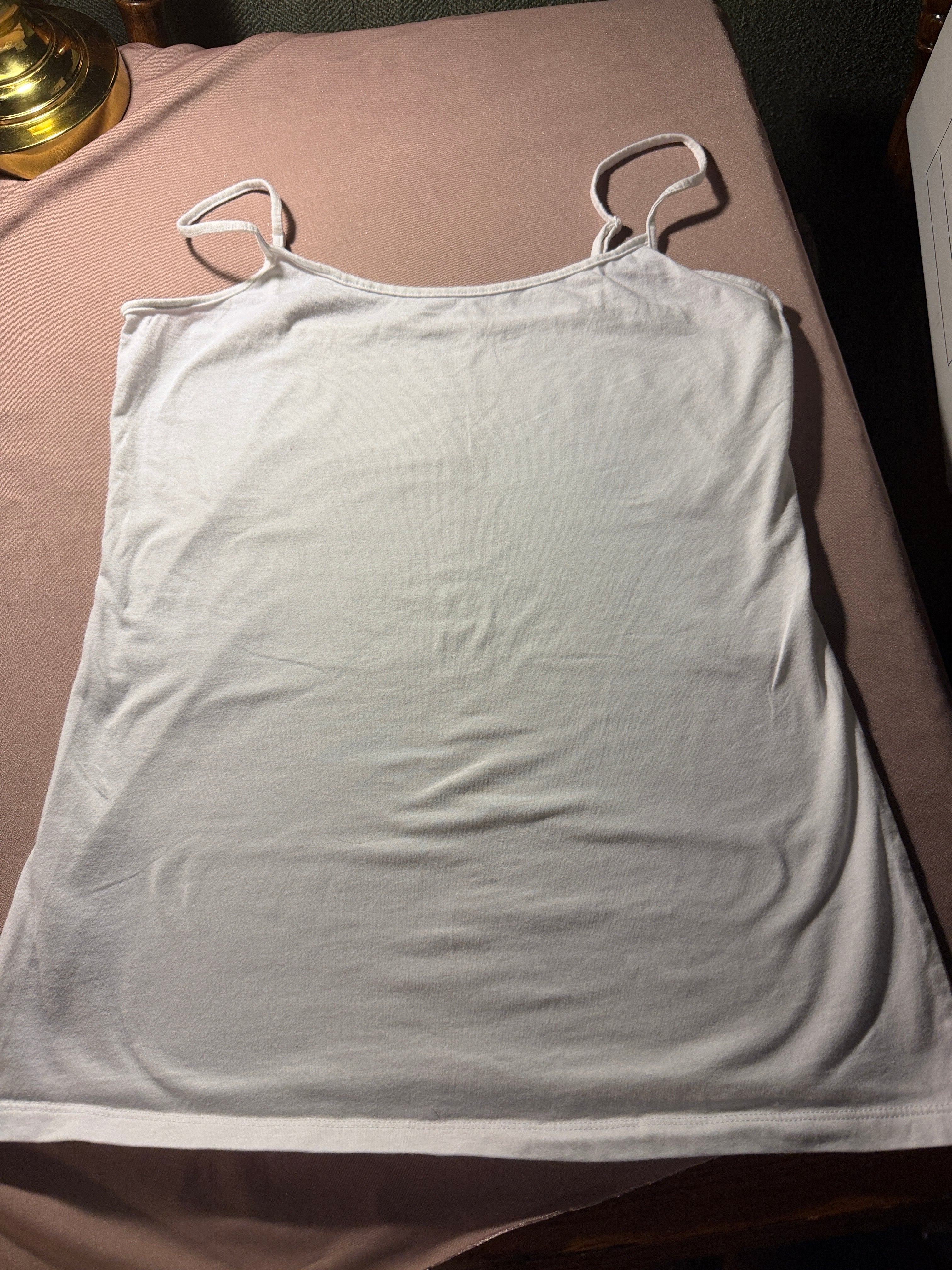 LOFT Outlet Spaghetti Strap Cami – White, Size M