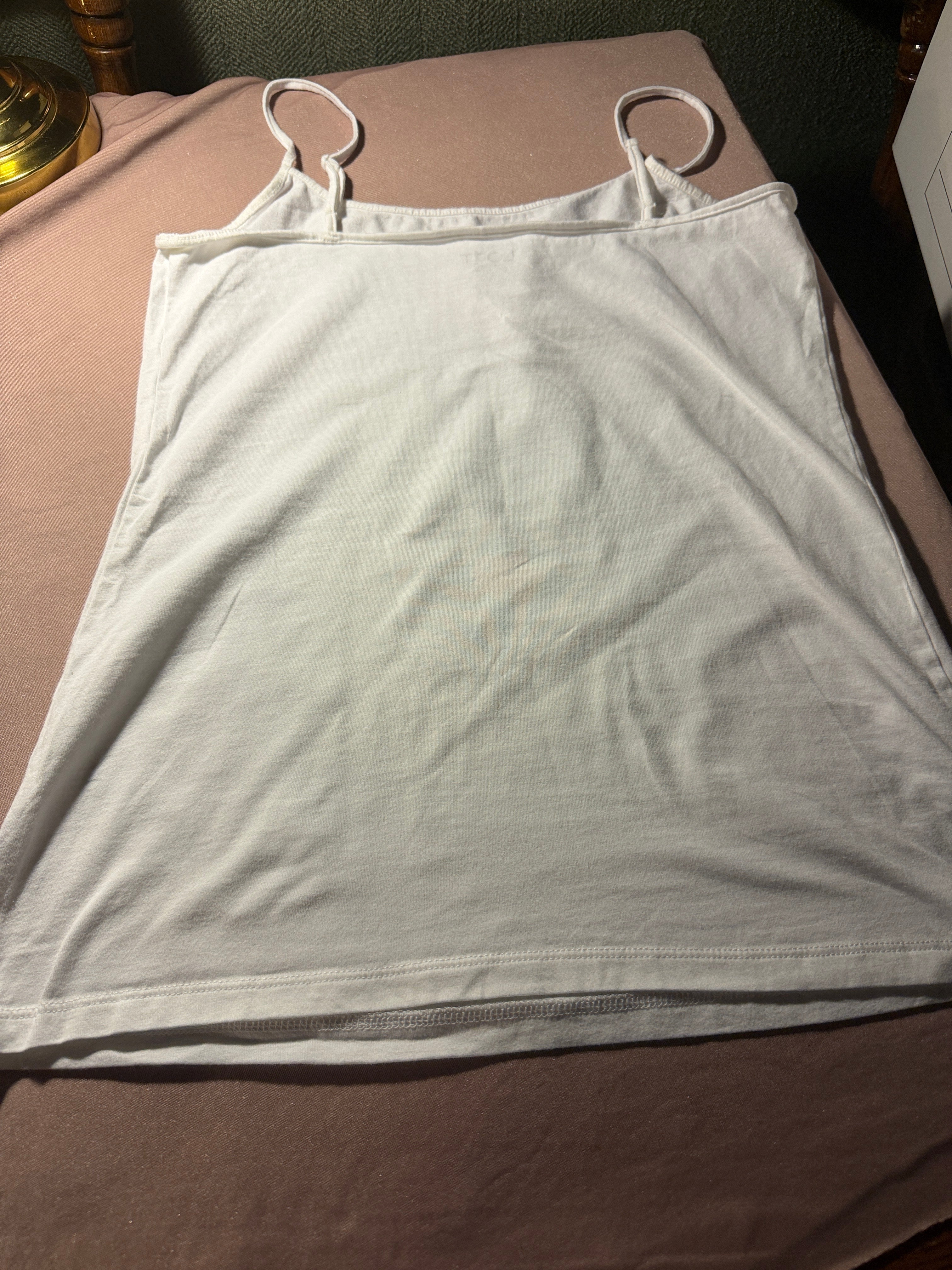 LOFT Outlet Spaghetti Strap Cami – White, Size M
