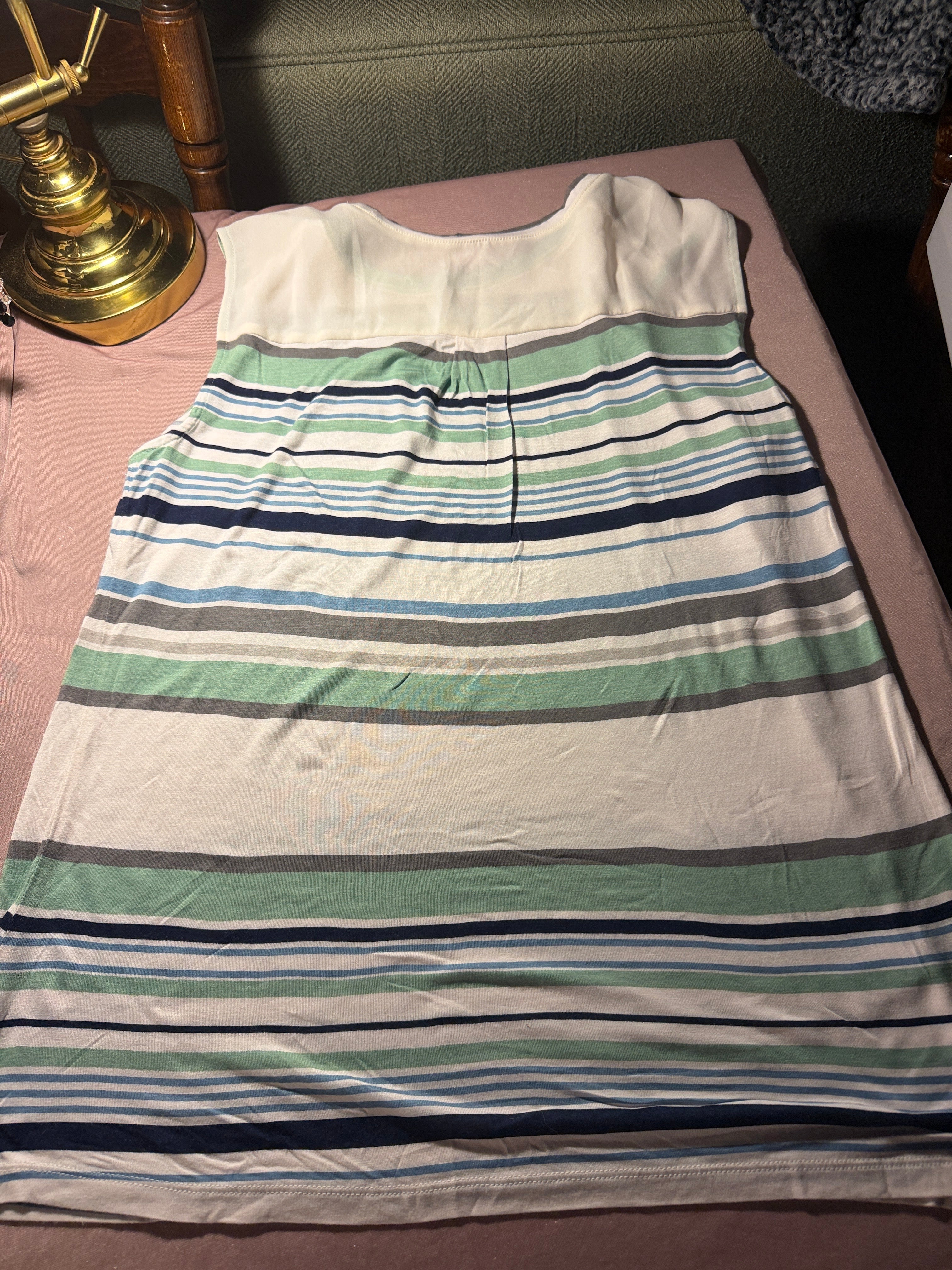 LOFT Outlet Striped Sleeveless Tank Top – Size M