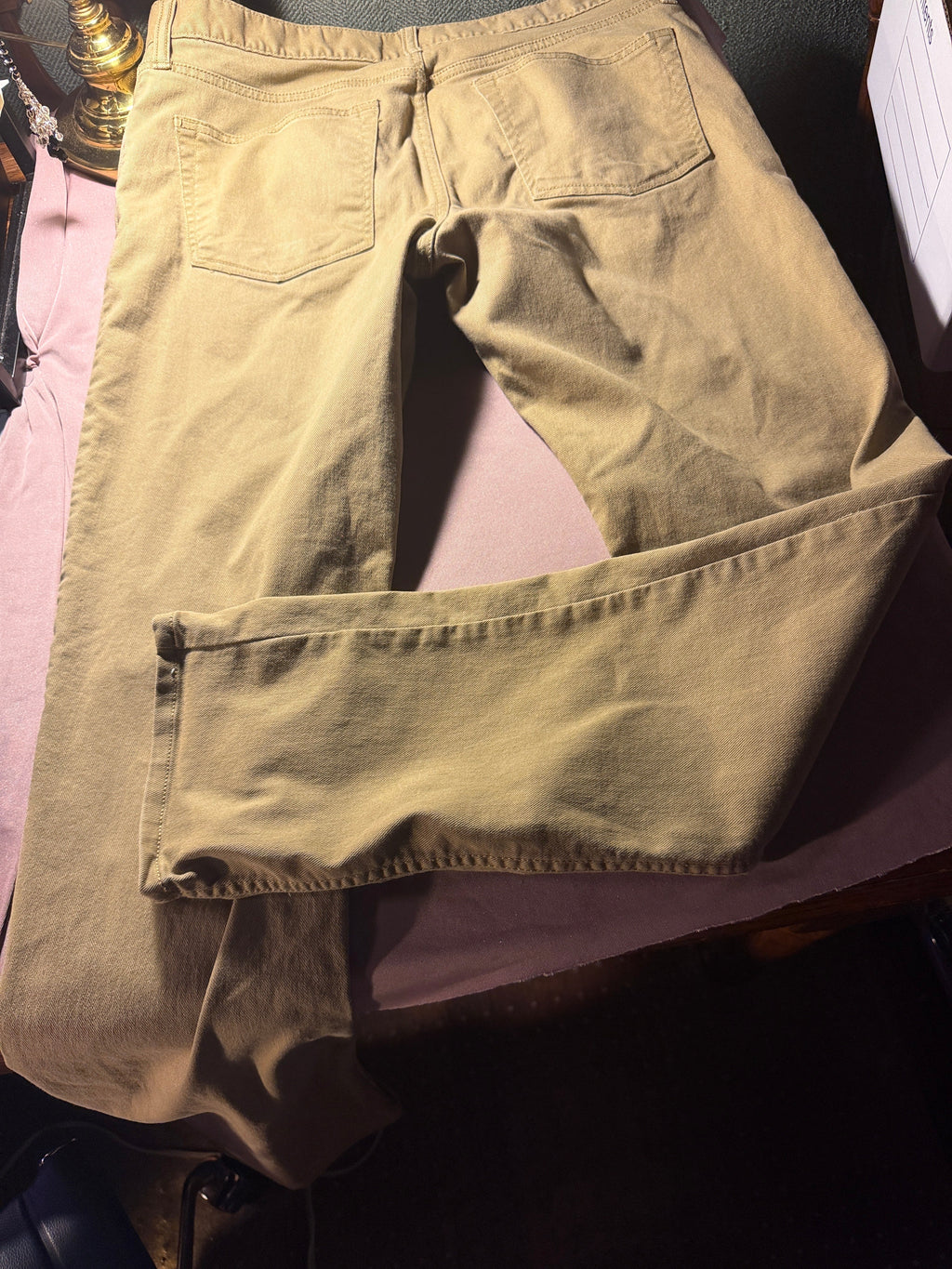 Old Navy Khaki Straight Leg Pants – 33x32