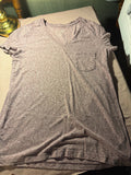 Universal Thread Monterey V-Neck Pocket Tee – Mauve Heather, Size M