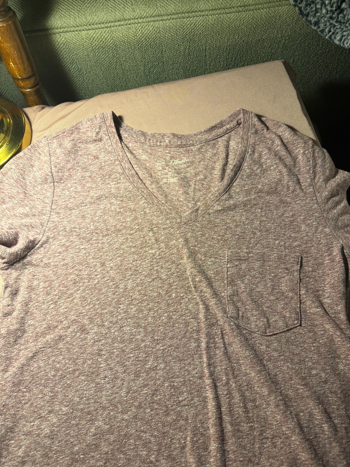 Universal Thread Monterey V-Neck Pocket Tee – Mauve Heather, Size M