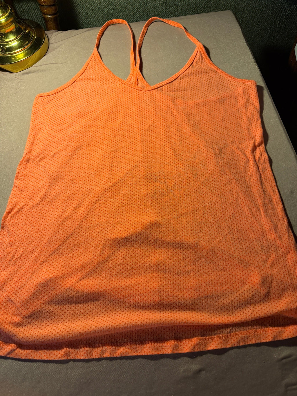 VSX Sexy Sport Neon Orange Mesh Tank Top – Size M