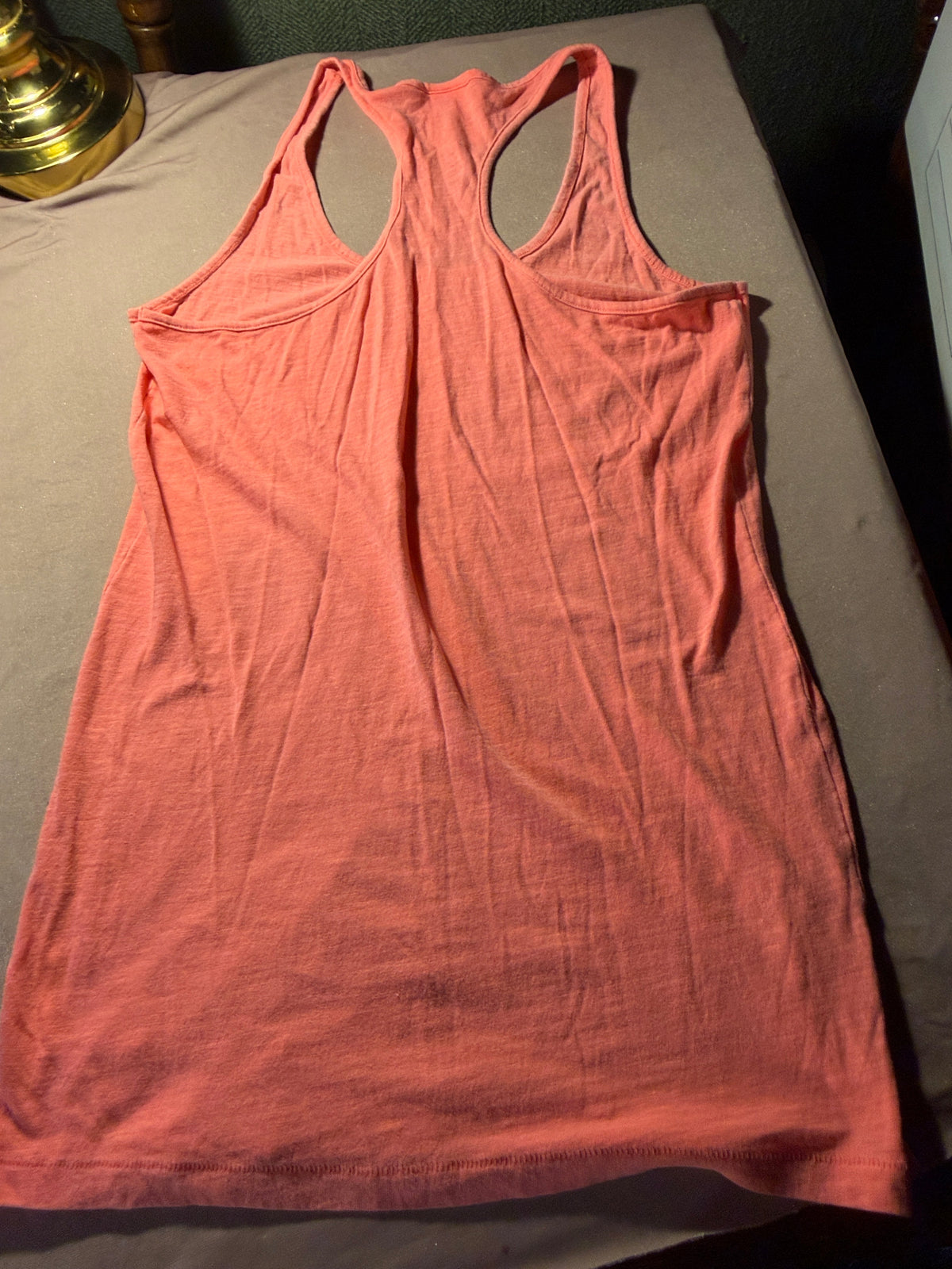 PINK Victoria's Secret Coral Racerback Tank Top
