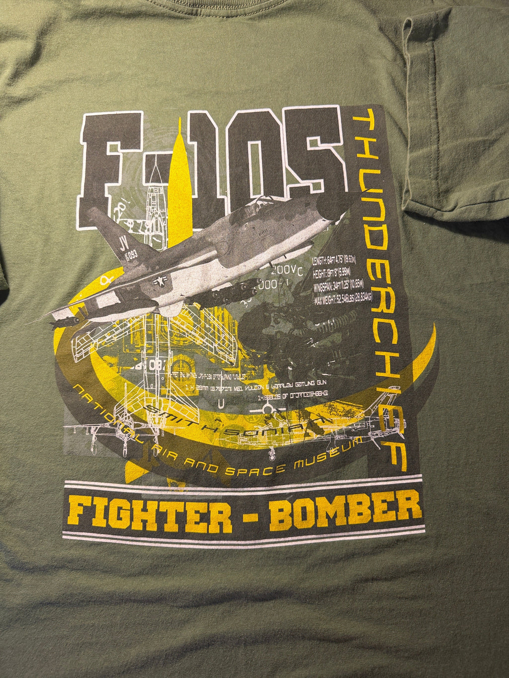 Vintage Smithsonian F-105 Thunderchief Fighter-Bomber Tee
