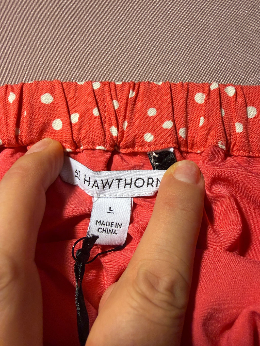 41 Hawthorn Polka Dot Scallop Hem Mini Skirt – Size L (NWT)