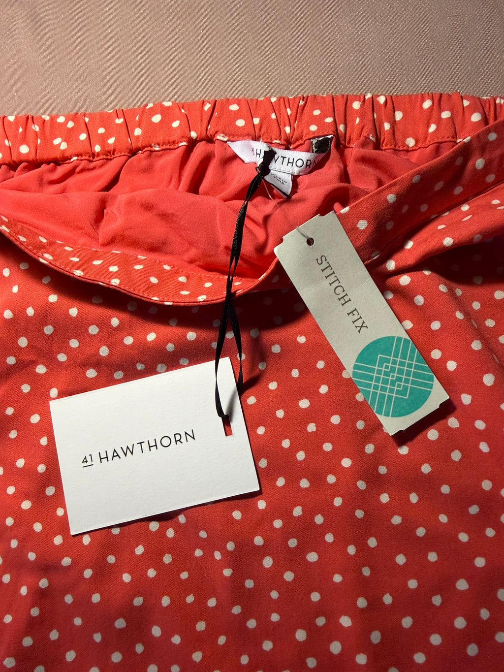 41 Hawthorn Polka Dot Scallop Hem Mini Skirt – Size L (NWT)