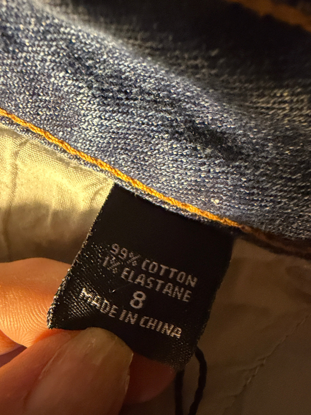 VS Pencil Distressed Denim Bermuda Shorts – Size 8 NWOT