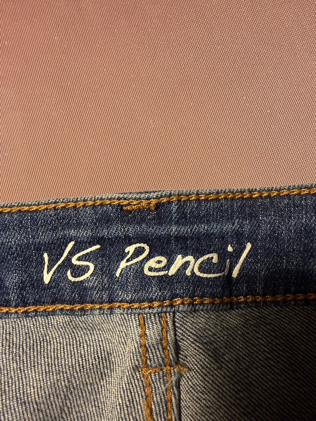 VS Pencil Distressed Denim Bermuda Shorts – Size 8 NWOT