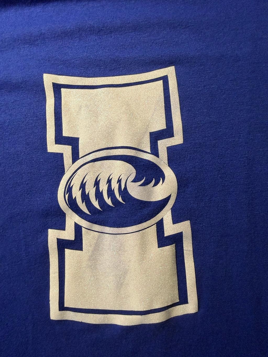 Blue Graphic Tank Top – Letter I Logo