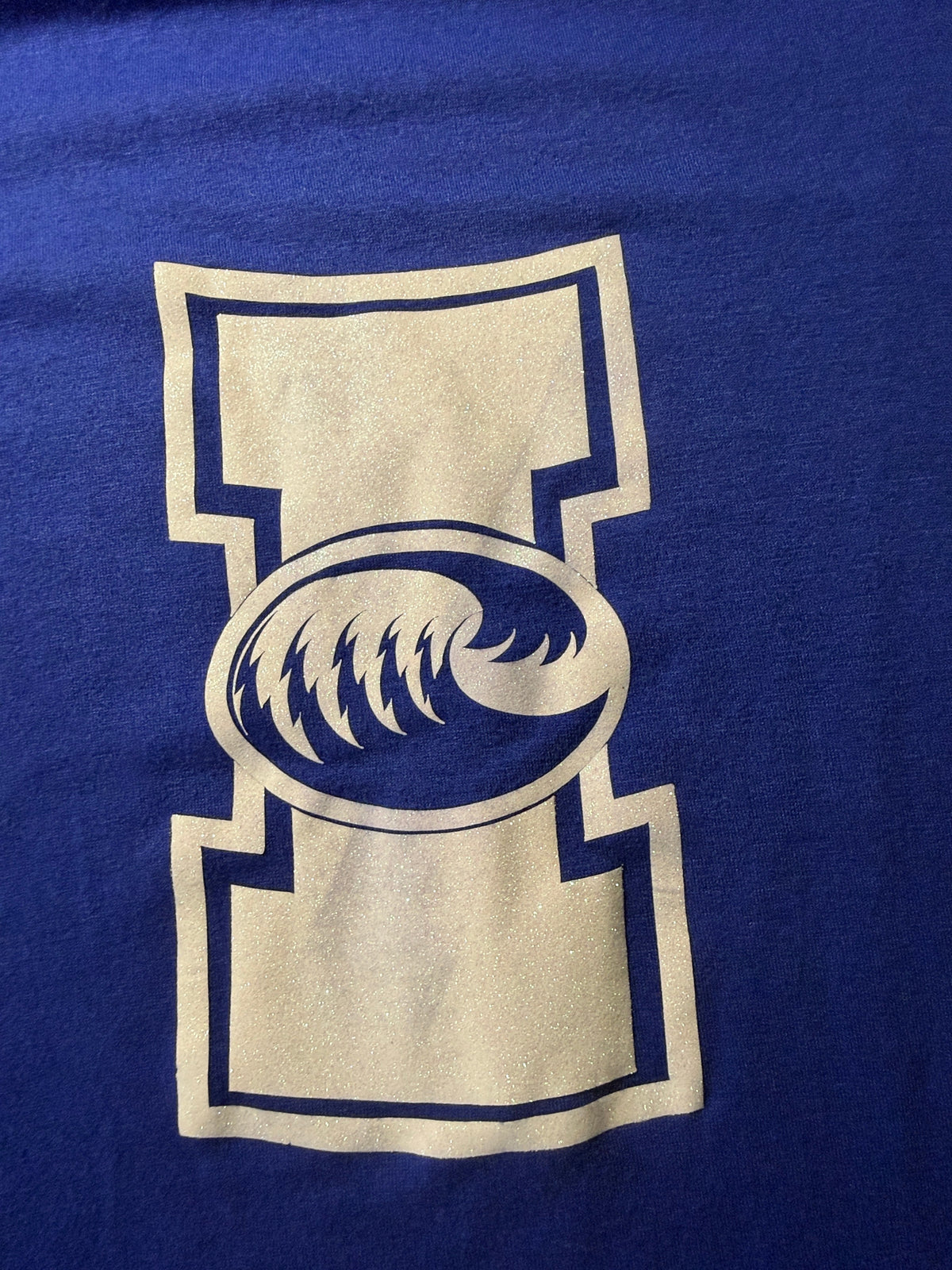 Blue Graphic Tank Top – Letter I Logo