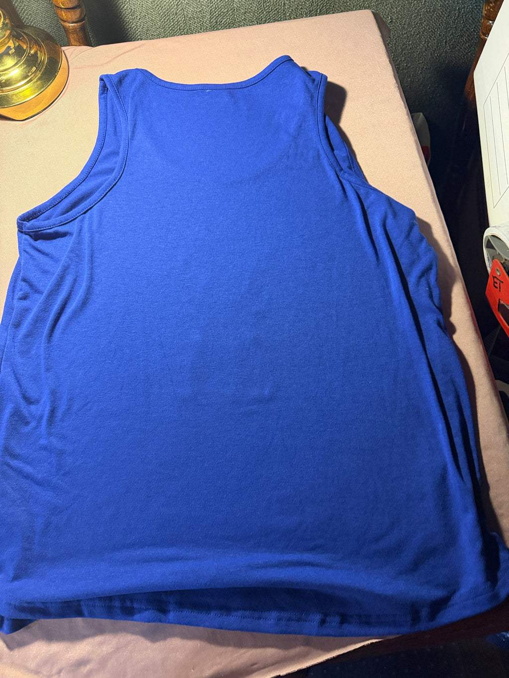Blue Graphic Tank Top – Letter I Logo